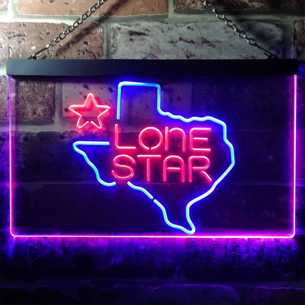 Lone Star Texas Dual LED Neon Light Sign